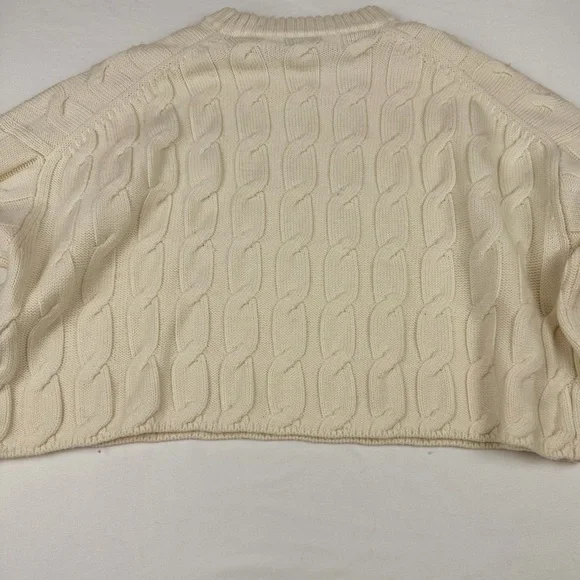 ARITZIA Babaton Cable Knit Glory Wool Cropped Sweater in Heather Birch
2XS EUC - Picture 12 of 12